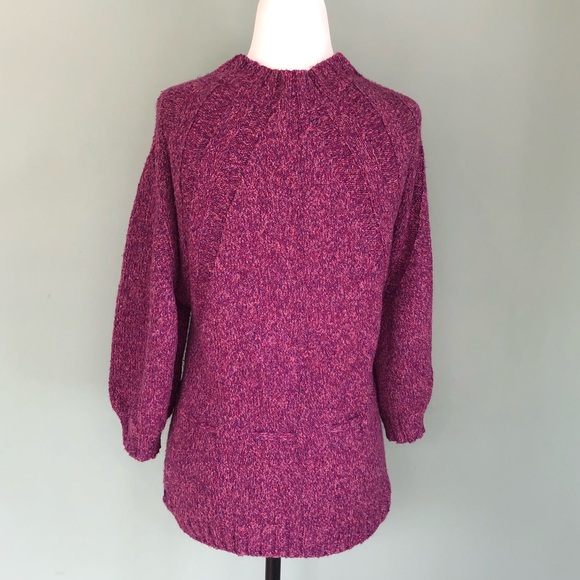 J.JILL BUTTON 3/4 SLEEVE TIE WAIST BUTTON SWEATER CARDIGAN - Picture 2 of 3